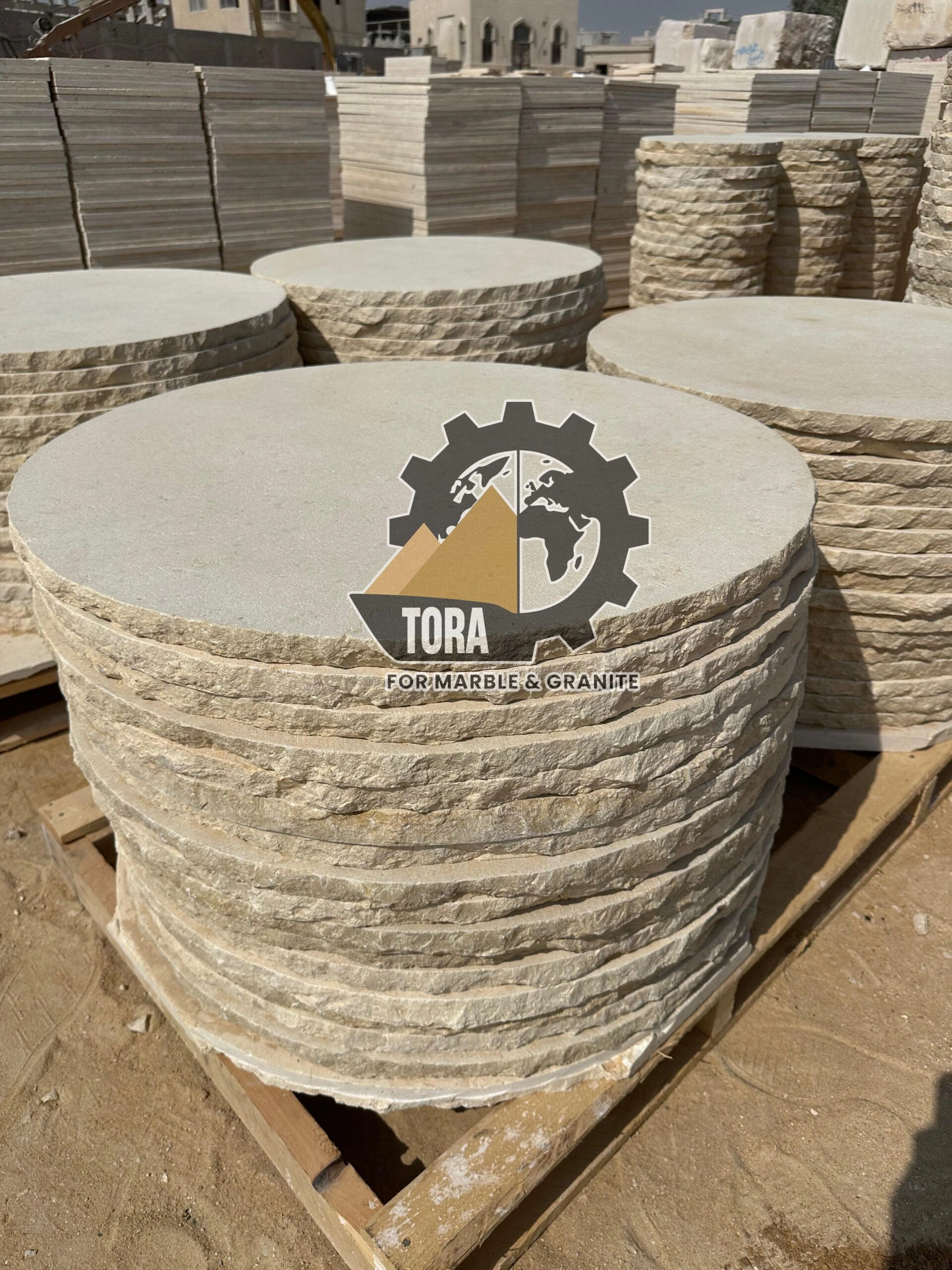 Sunny SandBlasted Circles